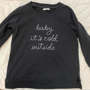 Embroidered Fleece Pullover